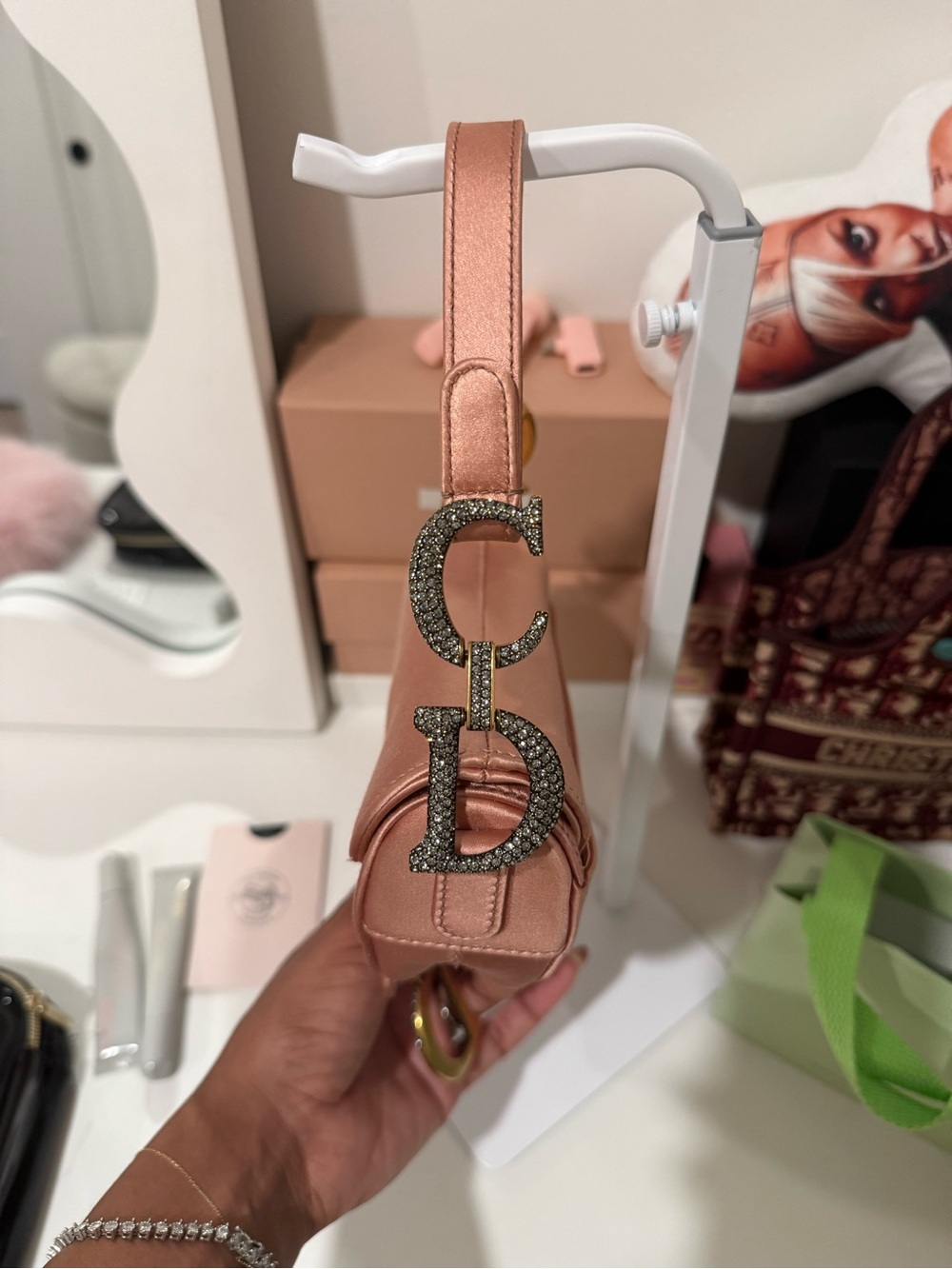 Dior Crystal Saddle Bag